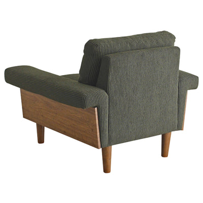 背面までコーデュロイ生地できれいに仕上げているため、壁付けだけでなく、お部屋の真ん中にあえて配置することも可能です。