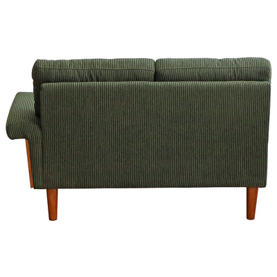 背面までコーデュロイ生地できれいに仕上げているため、壁付けだけでなく、お部屋の真ん中にあえて配置することも可能です。