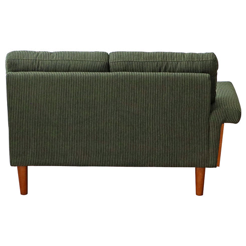 背面までコーデュロイ生地できれいに仕上げているため、壁付けだけでなく、お部屋の真ん中にあえて配置することも可能です。