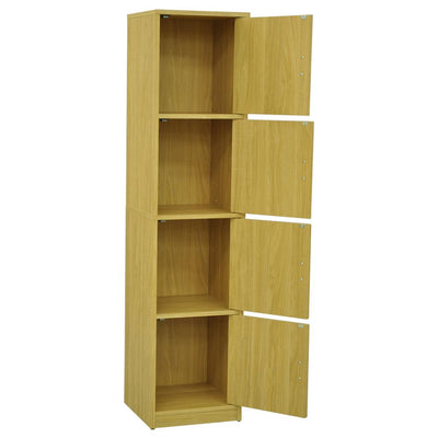 【見た目以上の、たっぷり収納】
4つの独立したスペースには、A4ファイルや雑誌も余裕で収まり、散らかりがちなお部屋を美しく整頓します。