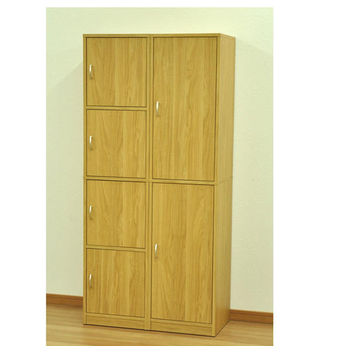 【組み合わせて、理想の収納空間】
複数並べて使えば、壁一面を大容量の収納スペースとして活用でき、統一感のあるインテリアが完成します。