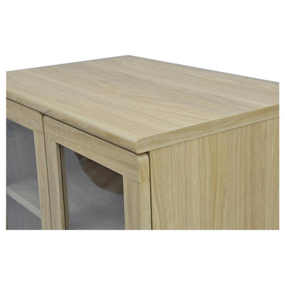 【角の丸みが、優しさをプラス】
天板の角にも丸みを持たせたデザインは、見た目に優しいだけでなく、お部屋全体を柔らかな印象にしてくれます。