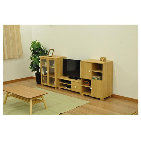 【シリーズで揃えて】同シリーズのマルチキャビネット、ガラスキャビネットと同サイズなので、組み合わせてお使い頂けます。