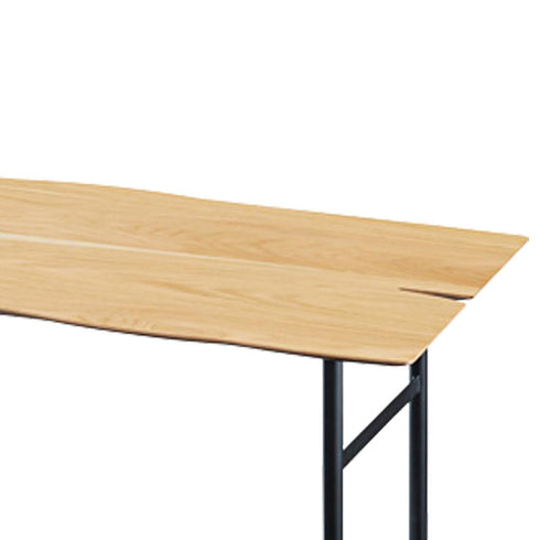 【板面のふちを特殊加工】板面のふちを斜めに削いだ舟形に加工することで、全体的にすっきりとした印象を与えてくれます。