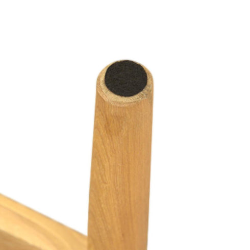 【床への傷付きを防止】木製脚の裏にはフェルトが付いているので、床への傷付きを防止してくれます。