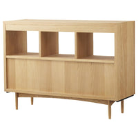 【360度美しい佇まい】背面まで丁寧に仕上げられたデザインは、お部屋の間仕切りとしても活躍。どこから見ても絵になる、洗練された空間を創造します。