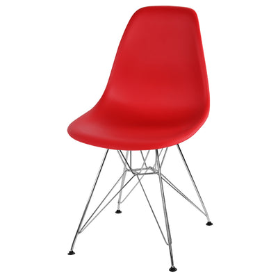 【レッドで差がつくセンス】
滑らかな曲線が身体を優しく包み込むレッドシートと、シャープなワイヤーベースの組み合わせが、空間に洗練された印象を与えてくれます。