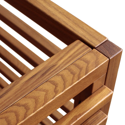 【温かみのあるライトブラウン】
落ち着いた色合いのライトブラウンは、どんなお部屋にも馴染みやすく、細部まで丁寧な仕上げから作りの良さが伝わります。