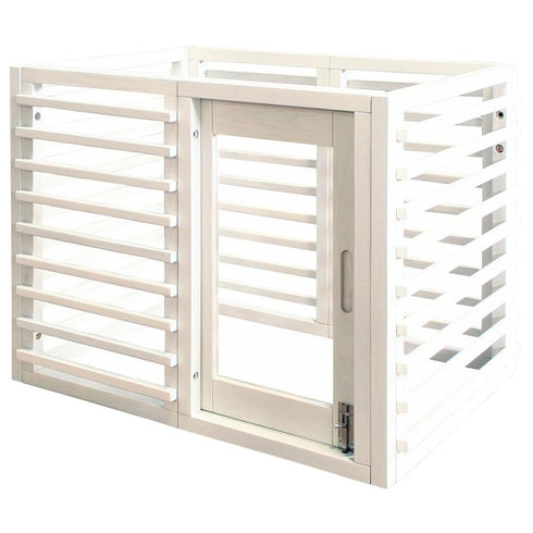 【清潔感あふれる、白の安らぎ】
お部屋を明るく見せるホワイトカラーは、どんなインテリアにも合わせやすく、清潔感のあるペットスペースを実現する。