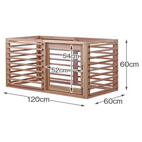 【サイズも安心の広さ】
幅120cm×奥行60cm×高さ60cmのゆったり設計で、ワンちゃんが快適に過ごせる広さを確保しながら、リビングにも無理なく置けるバランスが魅力です。