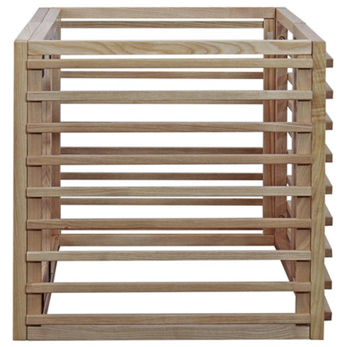 【どこから見ても整う】
側面のルーバー構造は通気性にも優れ、お部屋のどこに置いても美しく映える、機能美を追求したフォルムです。