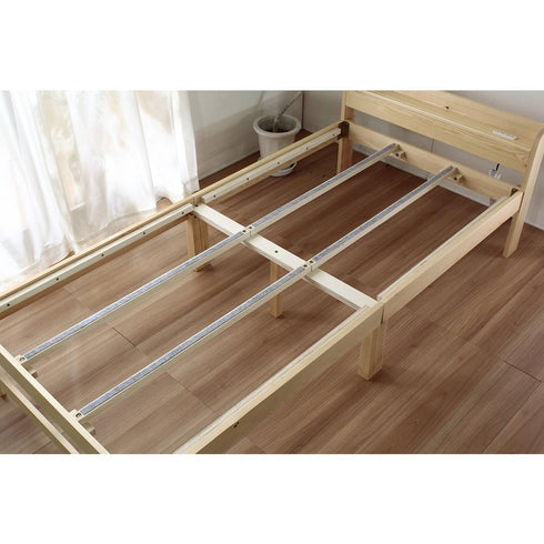 【組立簡単、高強度フレーム】
少ないパーツで組み立てやすく、それでいて耐荷重100kgを実現した高強度のクロスフレーム構造が、安心の寝心地を約束します。