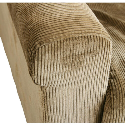 【柔らかくもコシのある肘置き】
程よいボリューム感のアームレストは、もたれたり枕にしたりと多用途に活躍します。