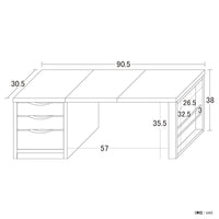 【設置場所をイメージ】詳細なサイズ表記で、お部屋のスペースに合うかじっくりとご確認いただけます。