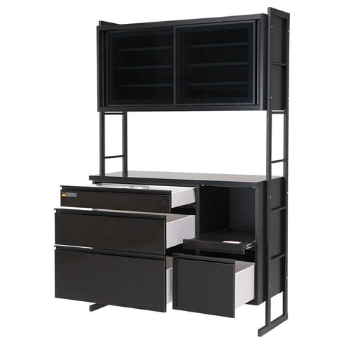 【オープンボードゼロ】シックな黒木目と高級感のあるハイグロスホワイトを展開するオープンボードゼロ(一部別シリーズの画像を使用しています)。