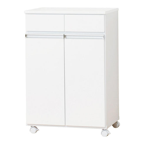 【便利な引き出しでスッキリ収納】
上部の便利な引き出しには、散らかりがちなゴミ袋やキッチン小物をまとめて収納でき、探す手間が省けて家事もはかどります。