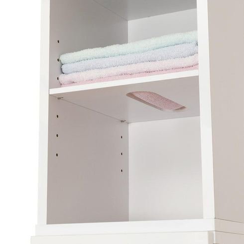 【ホテルライクなタオル収納】
タオル専用棚を使えば、まるでホテルのように美しくタオルを収納でき、毎日使うたびに少し贅沢な気分を味わえます。