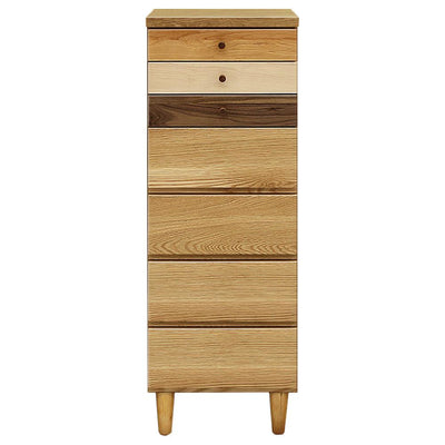 【4種の木材が奏でる個性】
アルダー、メープル、ケバンス、オークと、それぞれ表情の異なる木材を組み合わせた美しいグラデーションが、世界に一つだけの特別なチェストを演出します。