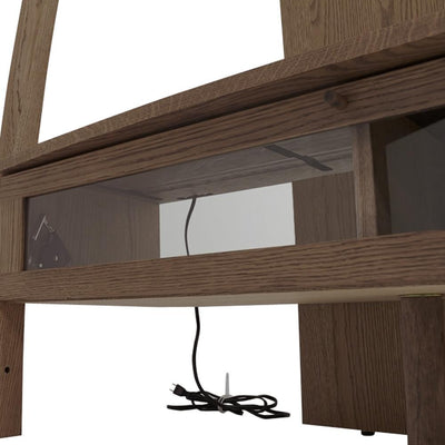 【インテリアのディスプレイにも最適】透明ガラスで中が見えるので、AVデッキ収納だけではなく、インテリアのディスプレイにも最適です。