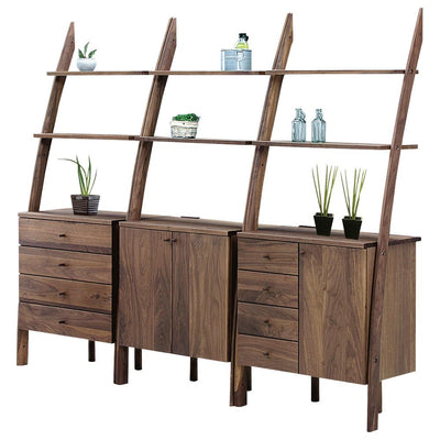 【モダンな空間を演出】シリーズのシェルフをジョイントさせると統一感が生まれ、さらにモダンな空間を演出できます。