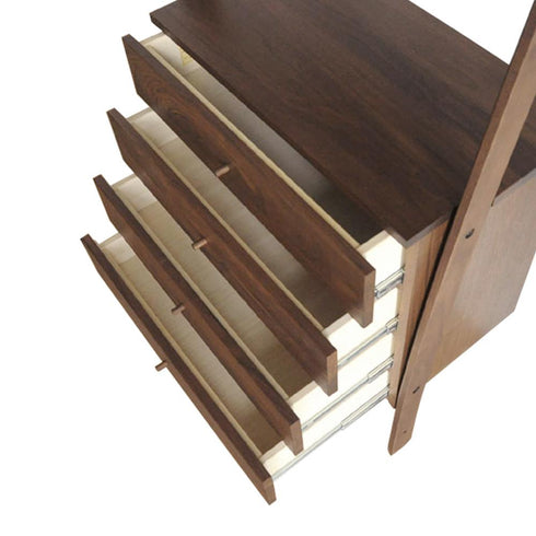 【フルスライドレール付き】引き出し箱組で、フルスライドレール付きとなっております。