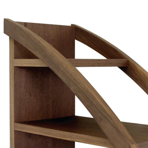 【天然木の質感が美しい】オイル塗装で仕上げた、天然木の質感が美しいシェルフキャビネット。