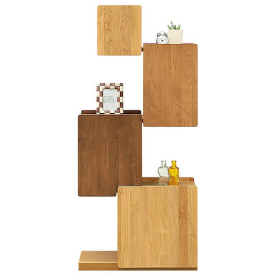 【タワー型シェルフ】見せる収納と隠す収納のコラボレーションが美しい、タワー型シェルフ。