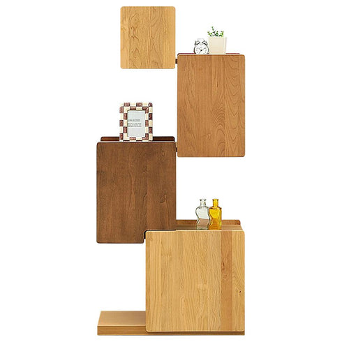 【タワー型シェルフ】見せる収納と隠す収納のコラボレーションが美しい、タワー型シェルフ。