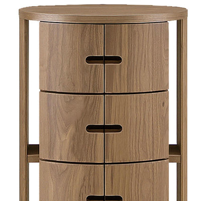 【個性が光る、美しい佇まい】
左右に分かれたユニークなデザインの引き出しは、その美しい佇まいでインテリアの主役となり、あなたの個性を静かに主張します。