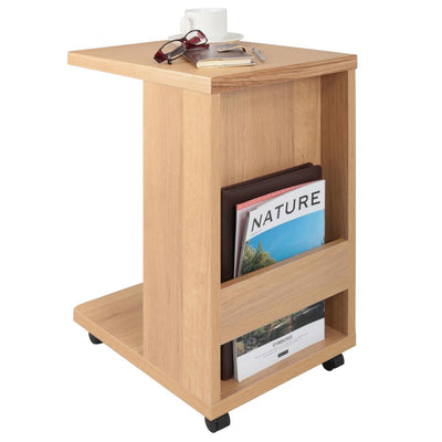 【収納もこなす、才色兼備】
天板での作業性、ソファサイドでの利便性に加え、さりげない収納力も備え、一台で何役もこなす賢いサイドテーブルです。