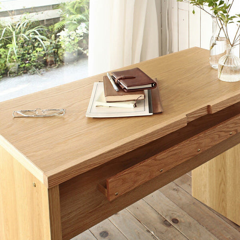 トンド 片袖デスク ウォールナット×ブラック(W900×D460×H720)