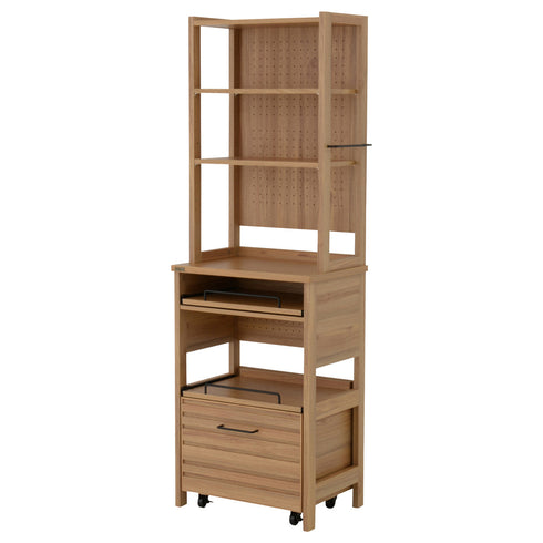 【収納力で叶える理想のキッチン】
可動棚やスライドトレー、大容量のワゴンまで備え、ごちゃつきがちなキッチンアイテムを美しく整理整頓し、理想のキッチン空間を叶えます。