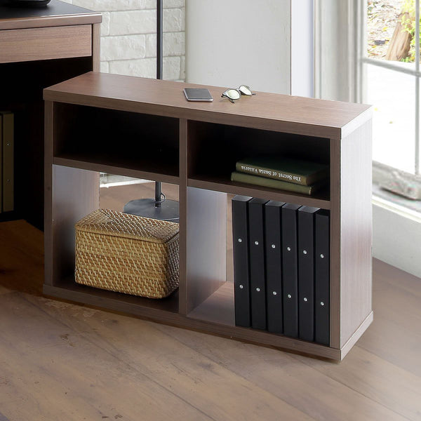 【A4も入るコンパクト収納】
下部の棚にはA4ファイルがすっきり収まる設計なので、コンパクトながら抜群の収納力で、あなたのデスク周りをいつでも綺麗に保てます。