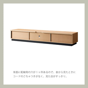 【美しさを保つ工夫】背面配線穴でコードをすっきり隠し、いつでも整頓された印象を与えます。