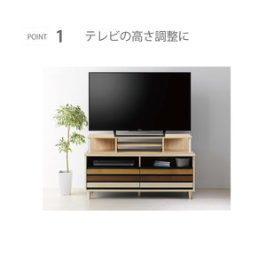 【快適な視線でリラックス】テレビの高さを調整し、ソファや床に座っていても首や肩への負担を軽減し、より快適な視聴体験を実現します。