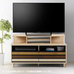 【既存のテレビ台をグレードアップ】上乗せするだけで、手軽に収納スペースと高さを追加できます。