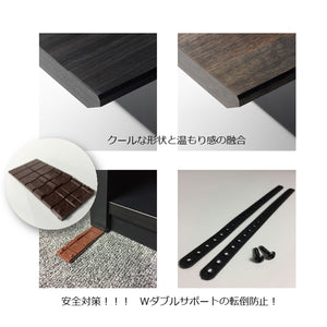 【安心の設計】万が一の事態に備え、転倒防止バンドとスペーサーで大切なテレビと家族の安全を守ります。