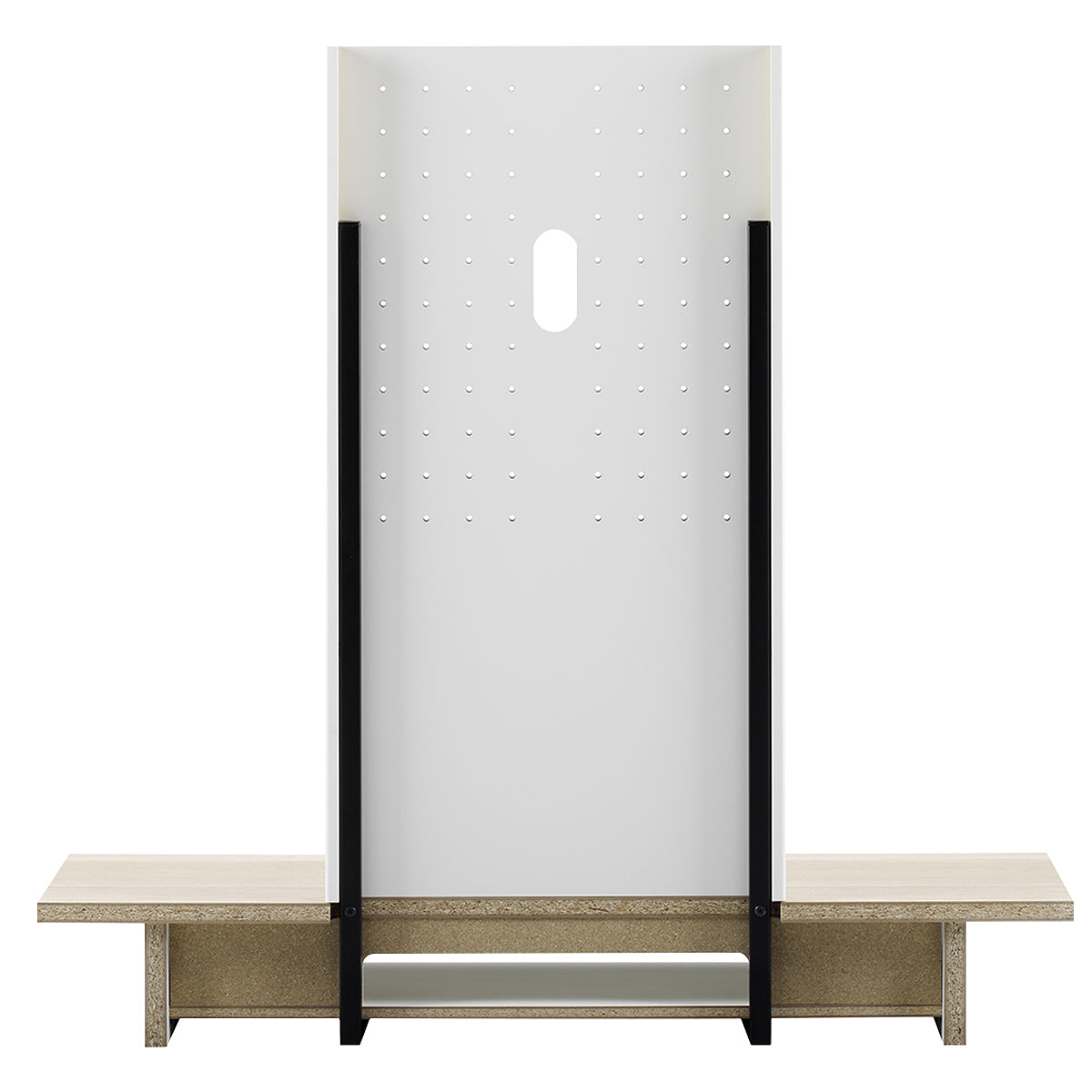 【確かな安定性】スマートな見た目ながらも、強固な構造で大切なテレビをしっかりと支えます。