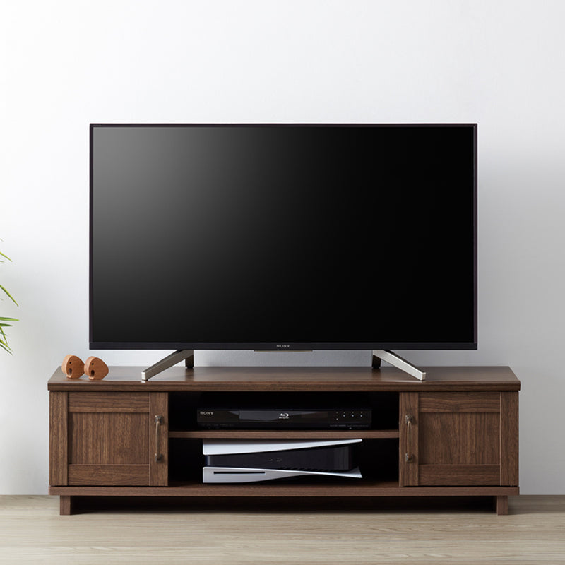 【エンターテイメントの中心】50インチまでのテレビに対応し、ゲーム機やAV機器もすっきりと収納できます。
