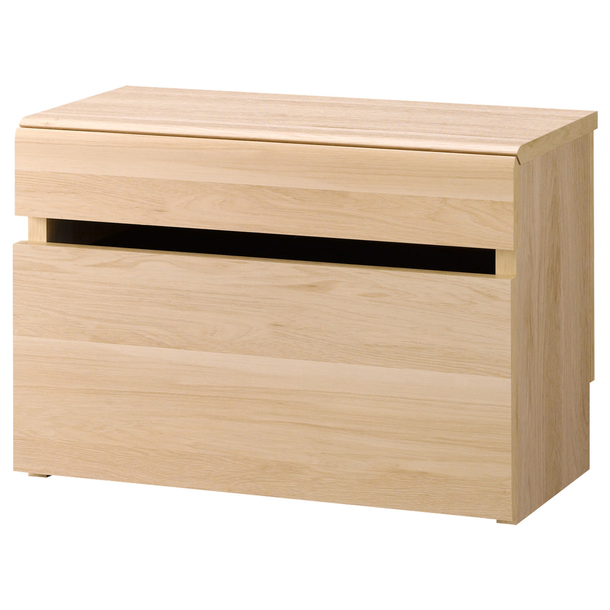 【洗練されたデザイン】お部屋に自然と溶け込む、ミニマルで美しいデザイン。ベンチとしても収納としても活躍する多機能ボックスです。