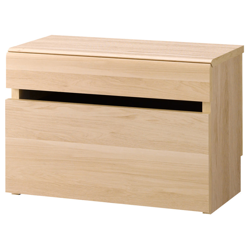 【洗練されたデザイン】お部屋に自然と溶け込む、ミニマルで美しいデザイン。ベンチとしても収納としても活躍する多機能ボックスです。