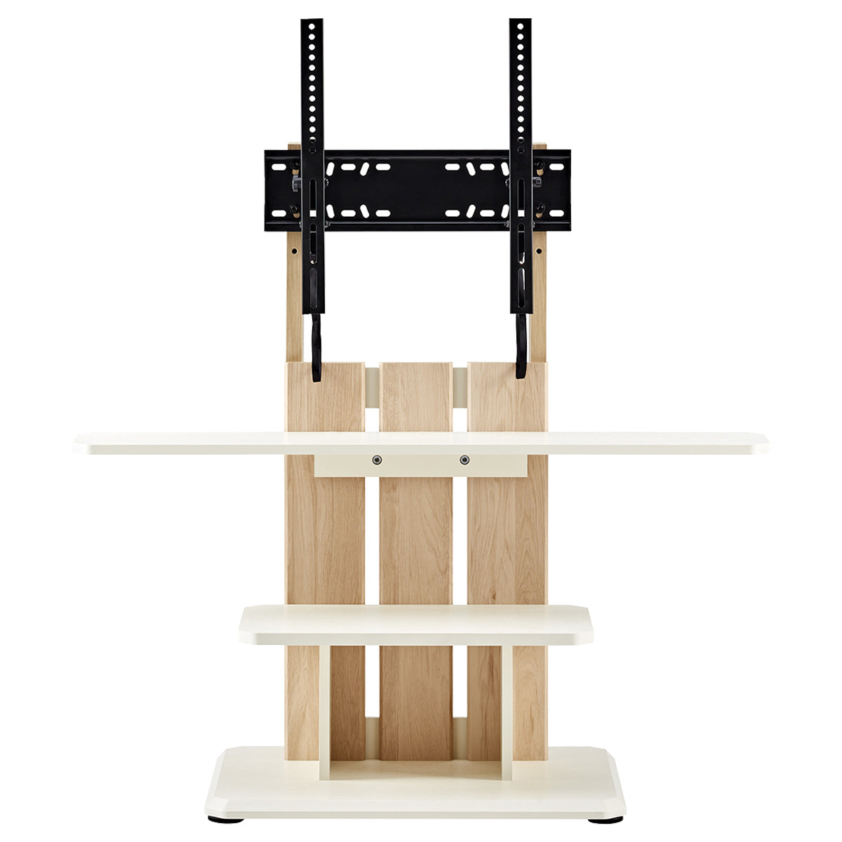 【高さ調整で自由なレイアウト】テレビと周辺機器のベストな配置を叶える、フレキシブルな棚板設計です。