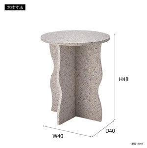 【コンパクトなサイズ感】W40×D40×H48cmの省スペース設計で、場所を選ばずに設置可能です。