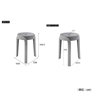 【詳細サイズ】W380×D380×H455mmのコンパクトな設計で、様々な場所で活躍する使い勝手の良いサイズ感です。