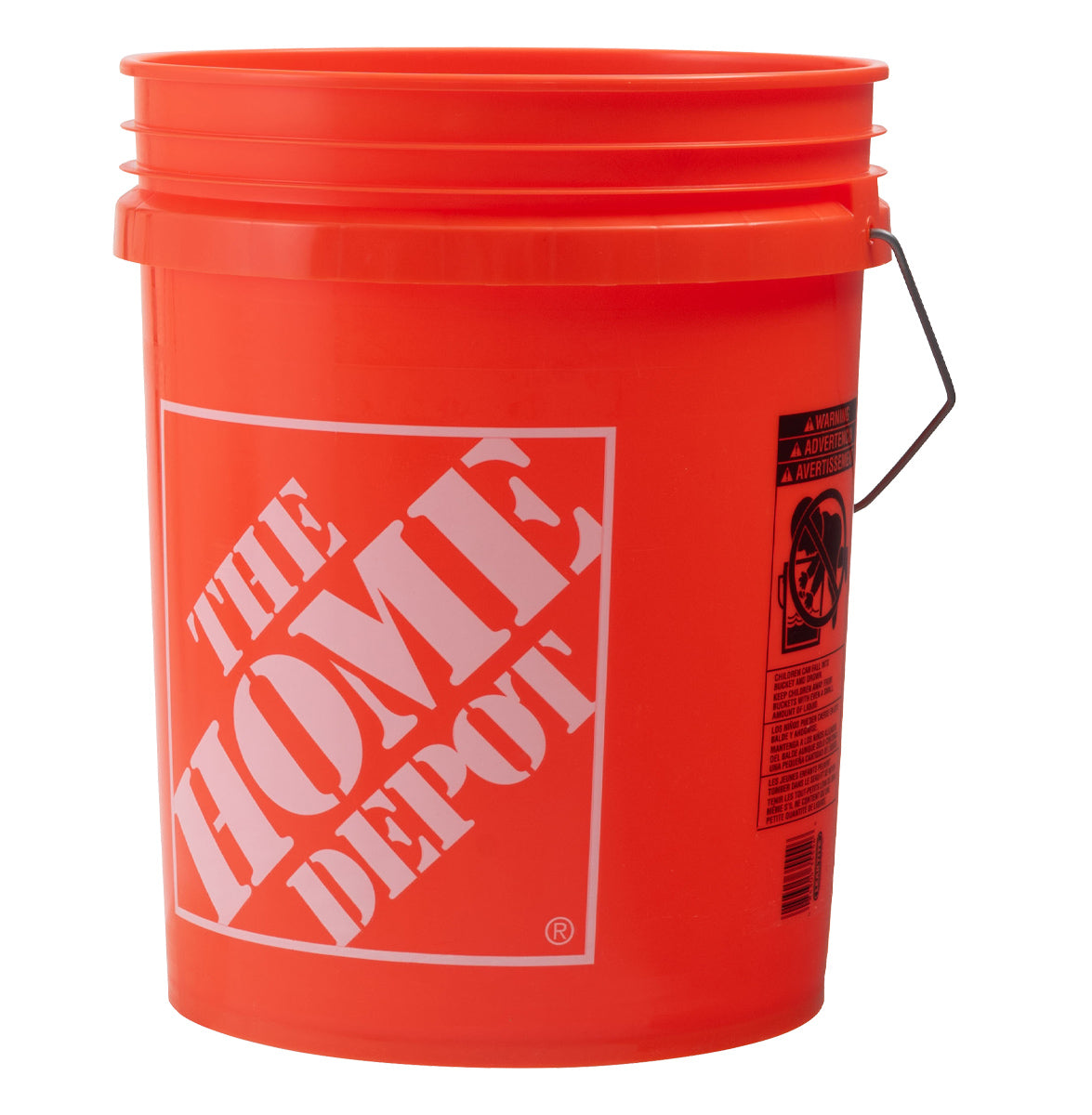 【ホームセンターの象徴カラー】おなじみ「The Home Depot」の鮮やかなオレンジバケツで、ガーデニングやDIY作業がもっと楽しく。