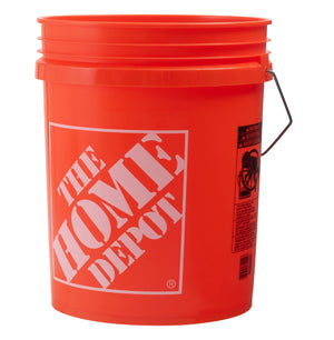 【ホームセンターの象徴カラー】おなじみ「The Home Depot」の鮮やかなオレンジバケツで、ガーデニングやDIY作業がもっと楽しく。