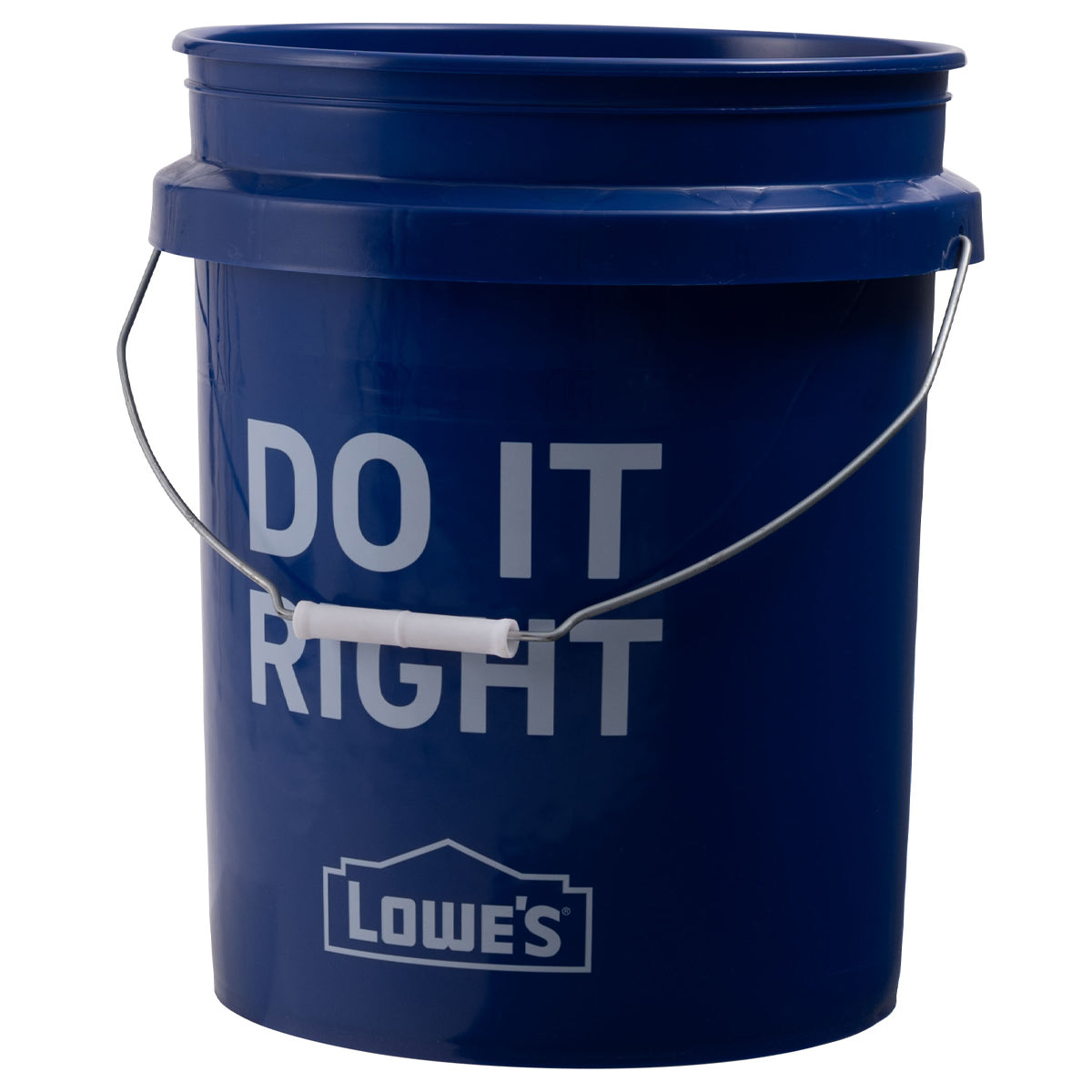 【「DO IT RIGHT」精神で】ロゴに込められたメッセージのように、どんな作業もこのバケツと一緒なら「正しく」こなせます。