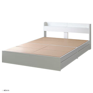 【理想の寝室をデザイン】シンプルなホワイトフレームは、お好みのマットレスや寝具で表情を変え、あなただけの空間へ。