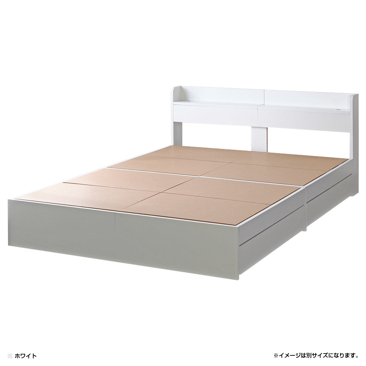 【清潔感あふれるホワイト】シンプルながらも洗練されたデザインのホワイトフレームは、お部屋を明るく広々と見せます。