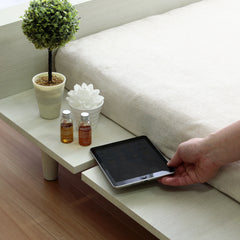 デュランタ ローベッドフレーム USBコンセント付き シングル（W970